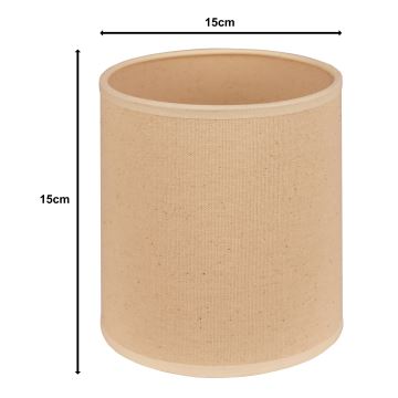 Duolla - Lampeskærm ROLLER E27 diameter 13 cm beige