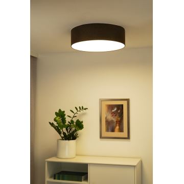 Duolla - LED loftlampe CORTINA LED/26W/230V diameter 30 cm 4000K brun