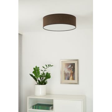 Duolla - LED loftlampe CORTINA LED/26W/230V diameter 30 cm 4000K brun