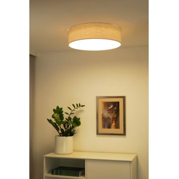 Duolla - LED loftlampe CORTINA LED/26W/230V diameter 30 cm cremefarvet