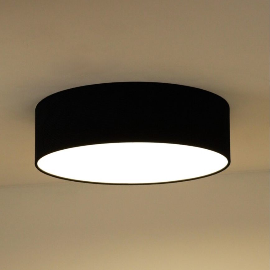 Duolla - LED loftlampe CORTINA LED/26W/230V diameter 30 cm sort