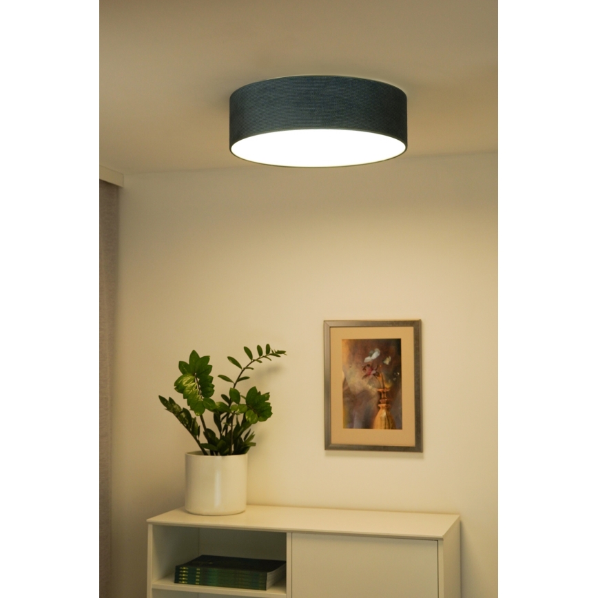 Duolla - LED loftlampe CORTINA LED/26W/230V diameter 45 cm turkis