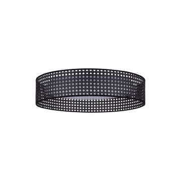 Duolla - LED loftlampe ROLLER RATTAN LED/24W/230V sort