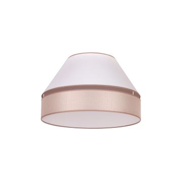 Duolla - Loftlampe AVIGNON 1xE27/15W/230V diameter 50 cm hvid/beige