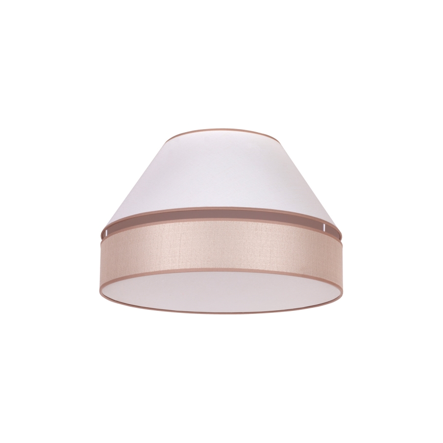 Duolla - Loftlampe AVIGNON 1xE27/15W/230V diameter 50 cm hvid/beige