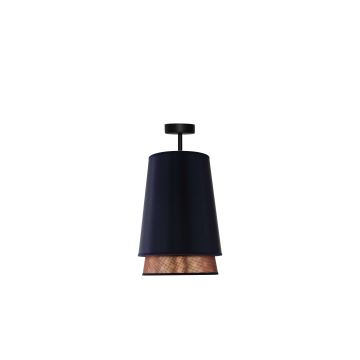 Duolla - Loftlampe BELL SHINY 1xE27/15W/230V blå/kobber