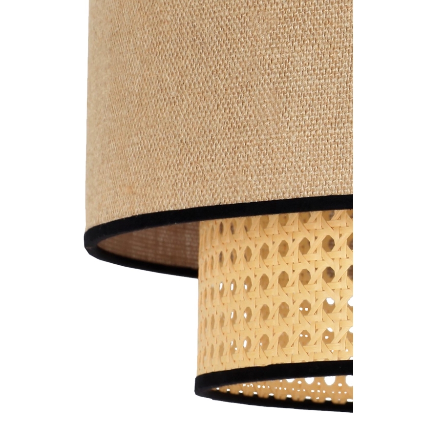 Duolla - Loftlampe BOHO 1xE27/15W/230V beige/Rattan