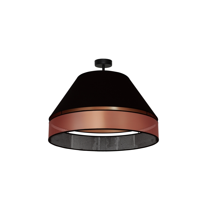 Duolla - Loftlampe COPPER SHINY 1xE27/15W/230V sort/kobber