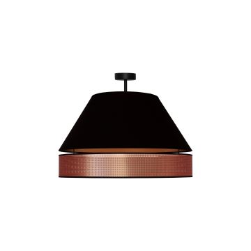 Duolla - Loftlampe COPPER SHINY 1xE27/15W/230V sort/kobber