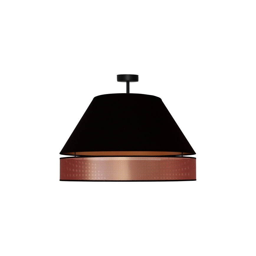 Duolla - Loftlampe COPPER SHINY 1xE27/15W/230V sort/kobber