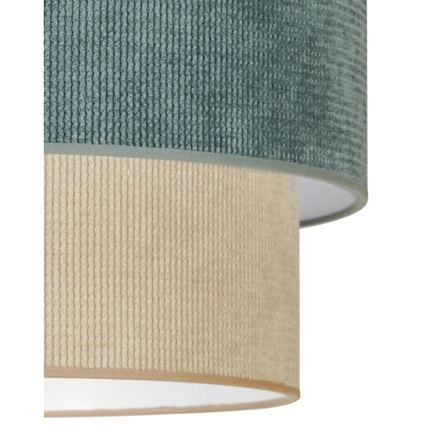 Duolla - Loftlampe CORDUROY 1xE27/15W/230V blå/beige