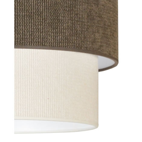 Duolla - Loftlampe CORDUROY 1xE27/15W/230V brun/cremefarvet