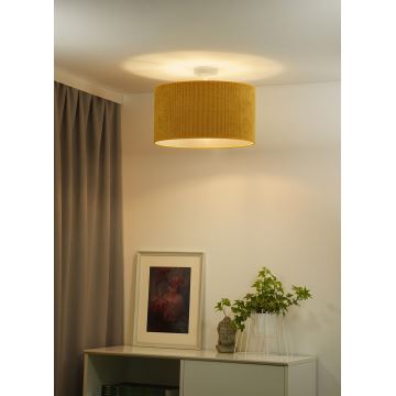 Duolla - Loftlampe CORDUROY 1xE27/15W/230V gul