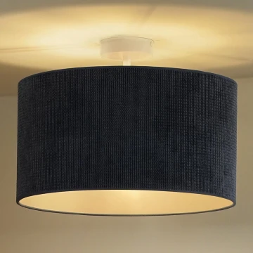 Duolla - Loftlampe CORDUROY 1xE27/15W/230V mørkeblå