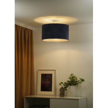 Duolla - Loftlampe CORDUROY 1xE27/15W/230V mørkeblå