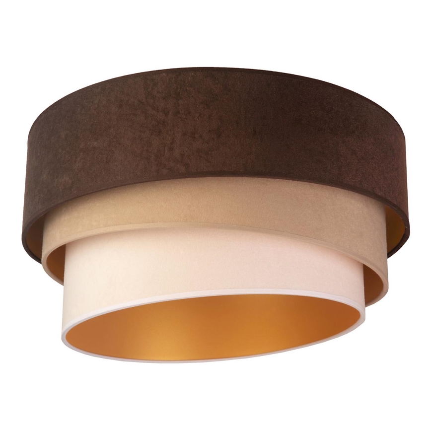 Duolla - Loftlampe DEVON 1xE27/40W/230V brun/beige