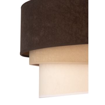 Duolla - Loftlampe DEVON 1xE27/40W/230V brun/beige