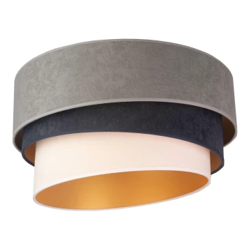 Duolla - Loftlampe DEVON 1xE27/40W/230V grå/blå/beige