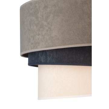 Duolla - Loftlampe DEVON 1xE27/40W/230V grå/blå/beige