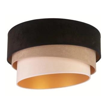 Duolla - Loftlampe DEVON 1xE27/40W/230V sort/beige