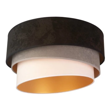 Duolla - Loftlampe DEVON 1xE27/40W/230V sort/grå/beige