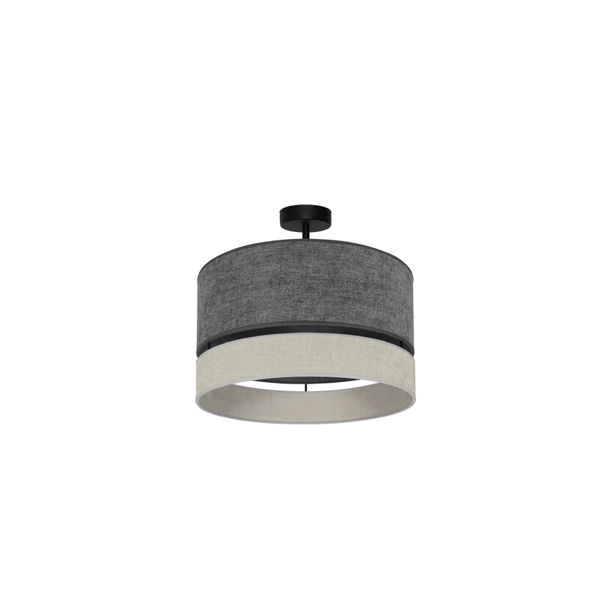 Duolla - Loftlampe DOUBLE 1xE27/15W/230V grå