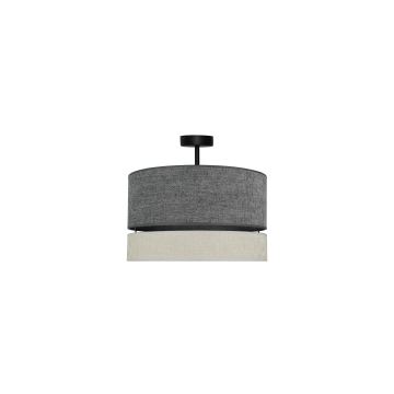 Duolla - Loftlampe DOUBLE 1xE27/15W/230V grå