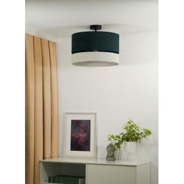 Duolla - Loftlampe DOUBLE 1xE27/15W/230V grøn/grå