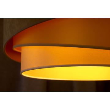 Duolla - Loftlampe KOBO 1xE27/15W/230V diameter 45 cm beige/guldfarvet/cremefarvet