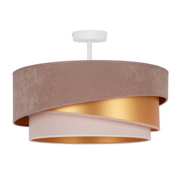 Duolla - Loftlampe KOBO 1xE27/15W/230V diameter 45 cm beige/guldfarvet/cremefarvet