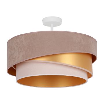 Duolla - Loftlampe KOBO 1xE27/15W/230V diameter 45 cm beige/guldfarvet/cremefarvet