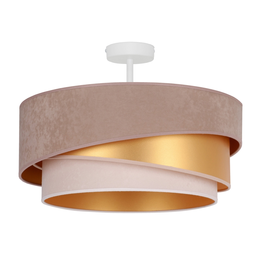 Duolla - Loftlampe KOBO 1xE27/15W/230V diameter 45 cm beige/guldfarvet/cremefarvet