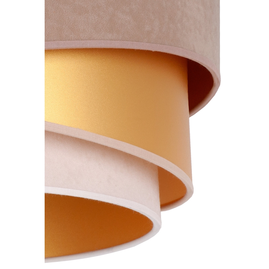 Duolla - Loftlampe KOBO 1xE27/15W/230V diameter 45 cm beige/guldfarvet/cremefarvet