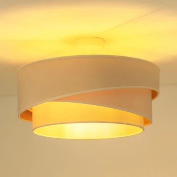 Duolla - Loftlampe KOBO 1xE27/15W/230V diameter 45 cm cremefarvet