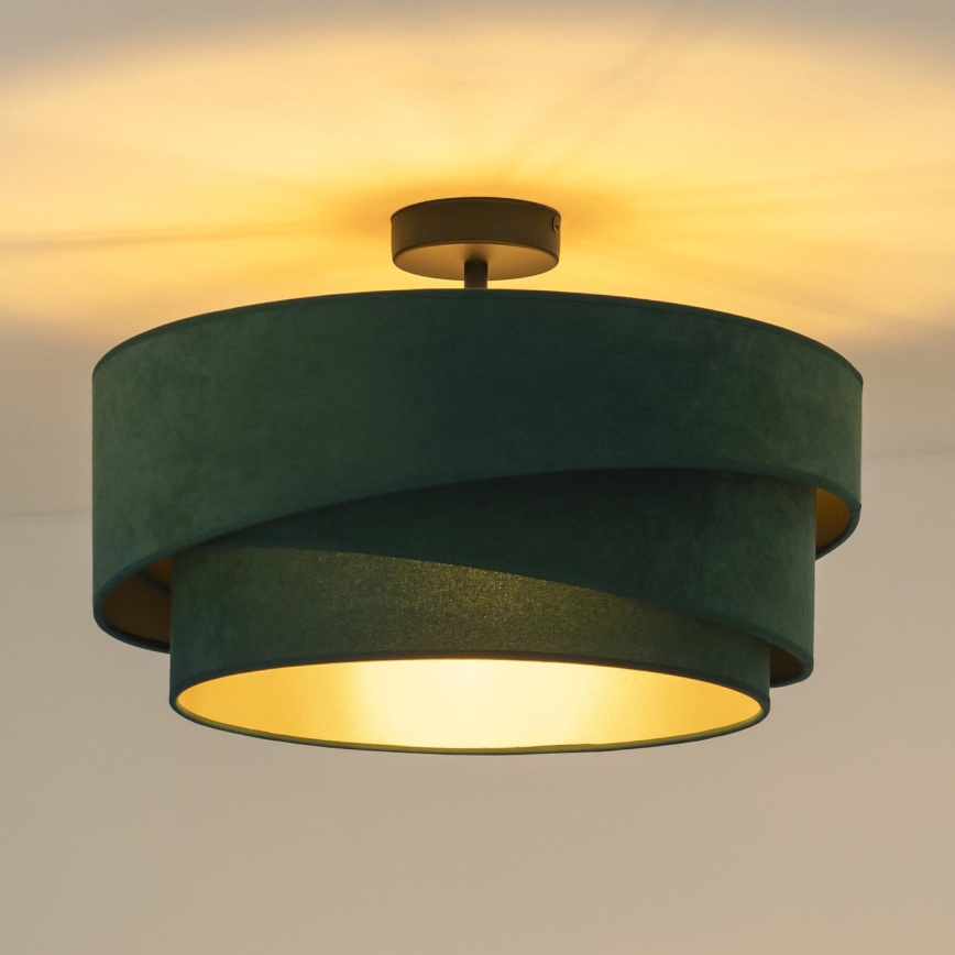 Duolla - Loftlampe KOBO 1xE27/15W/230V diameter 45 cm grøn