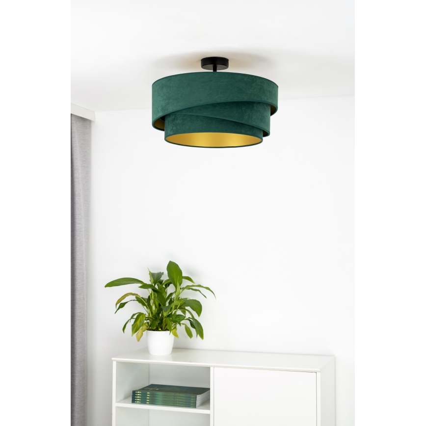 Duolla - Loftlampe KOBO 1xE27/15W/230V diameter 45 cm grøn