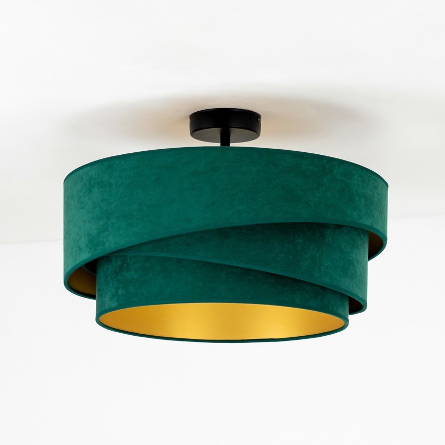 Duolla - Loftlampe KOBO 1xE27/15W/230V diameter 45 cm grøn