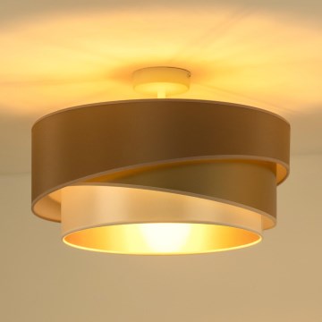Duolla - Loftlampe KOBO 1xE27/15W/230V diameter 45 cm kobber/guldfarvet/hvid