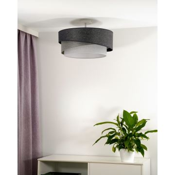 Duolla - Loftlampe KOBO 1xE27/15W/230V grå/hvid