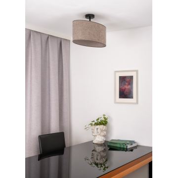 Duolla - Loftlampe OVAL 1xE27/15W/230V brun