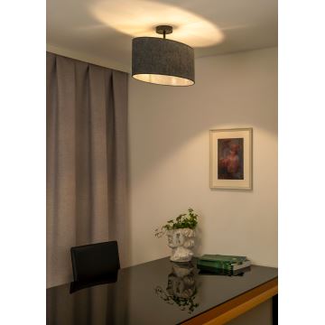 Duolla - Loftlampe OVAL 1xE27/15W/230V grå