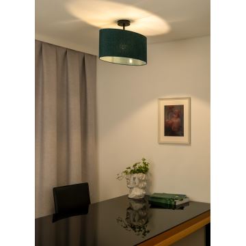 Duolla - Loftlampe OVAL 1xE27/15W/230V grøn