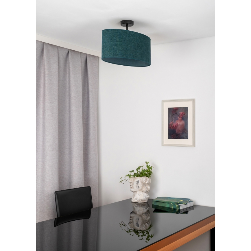 Duolla - Loftlampe OVAL 1xE27/15W/230V grøn