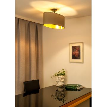 Duolla - Loftlampe OVAL VEGAN 1xE27/15W/230V beige