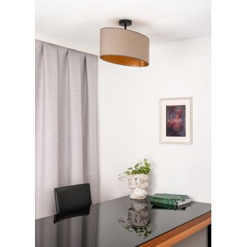 Duolla - Loftlampe OVAL VEGAN 1xE27/15W/230V beige