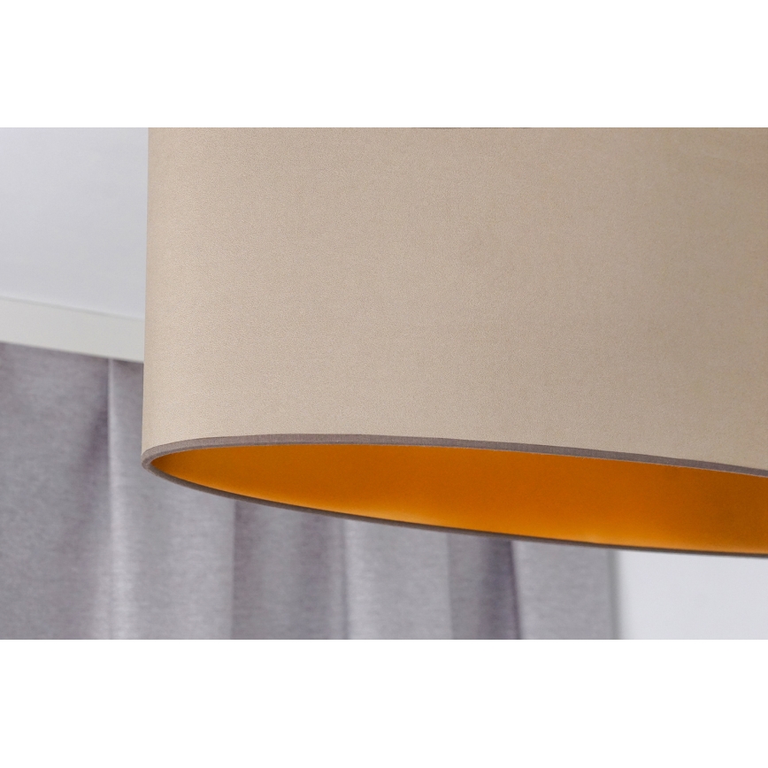 Duolla - Loftlampe OVAL VEGAN 1xE27/15W/230V beige