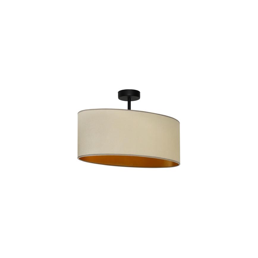 Duolla - Loftlampe OVAL VEGAN 1xE27/15W/230V beige