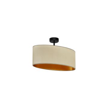 Duolla - Loftlampe OVAL VEGAN 1xE27/15W/230V beige