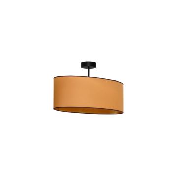 Duolla - Loftlampe OVAL VEGAN 1xE27/15W/230V brun