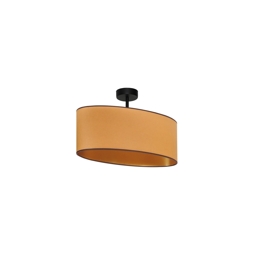 Duolla - Loftlampe OVAL VEGAN 1xE27/15W/230V brun